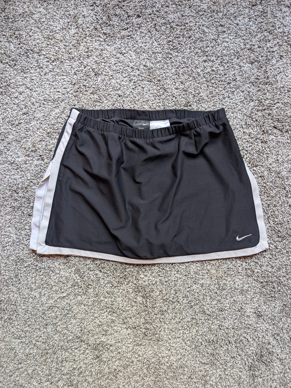 Nike Women’s Black Tennis Skort with White Trim
